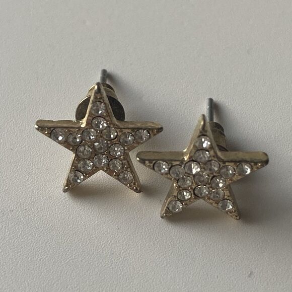 Vintage Gold Tone Celestial Brooch Earrings Lot Sun Crescent Moon Star READ DESC - Picture 15 of 16